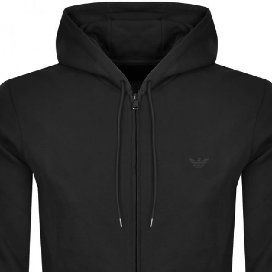 Alternative Image for ProductEmporio Armani Full Zip Hoodie Black2